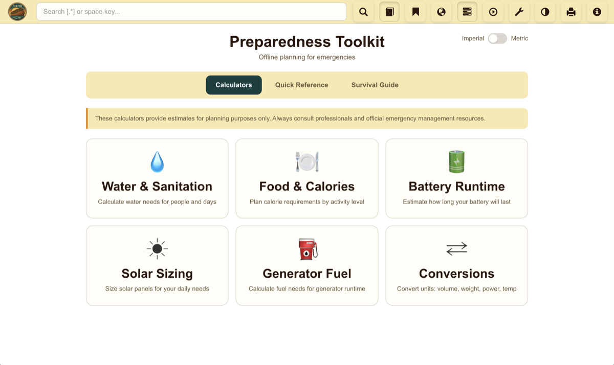 ArkFile toolkit page with utilities